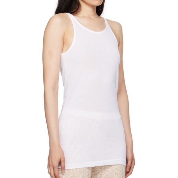 NWT BITE STUDIOS White Transparent Tank Top XS - Picture 4 of 8